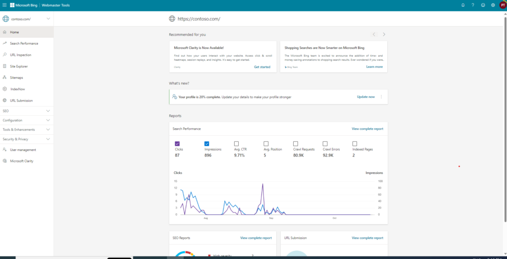 Bing Webmaster Tools