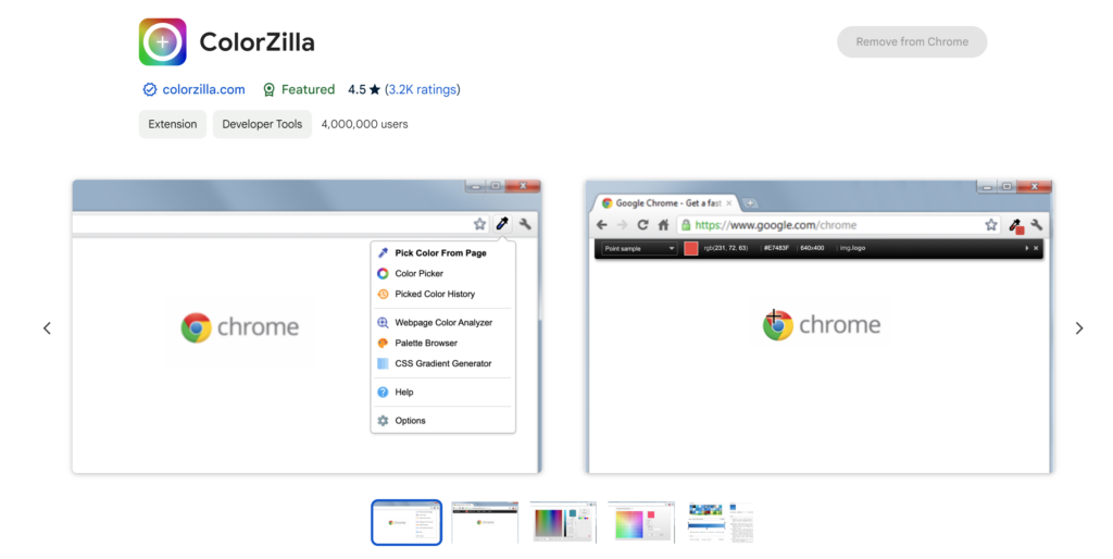 ColorZilla Marketing Chrome Extension